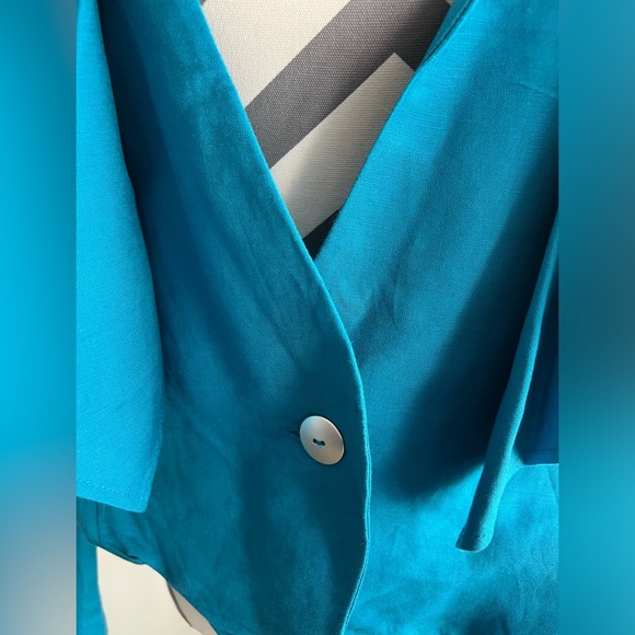 Karen Kane Blazer - Turquoise - Size Large - Picture 2 of 6